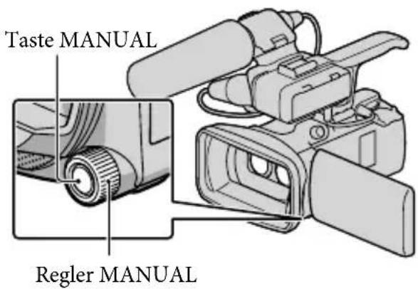 SONY HXR-NX3D1E - Manuelle Steuerung der Bildeinstellungen mit dem Regler MANUAL - 1