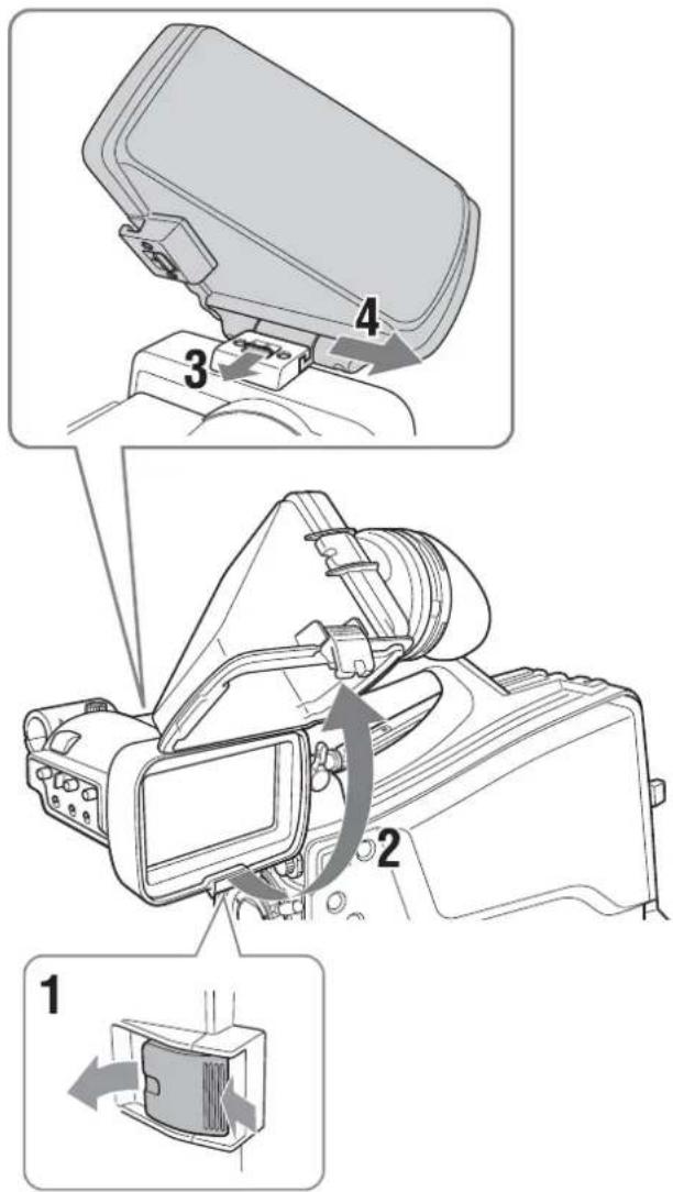 SONY HXC-FB75H - Hochstellen des Sucherzylinders - 2