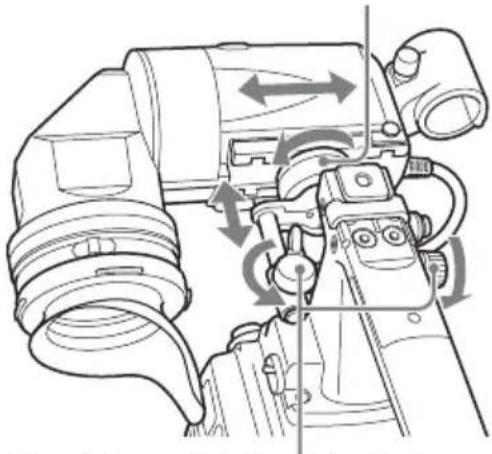 SONY PXW-X500 - Einstellen der Sucherposition - 1