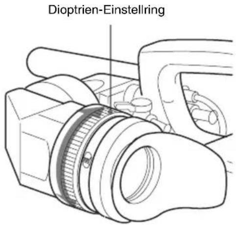 SONY PXW-X500 - Einstellung der Schärfe des Suchers - 1