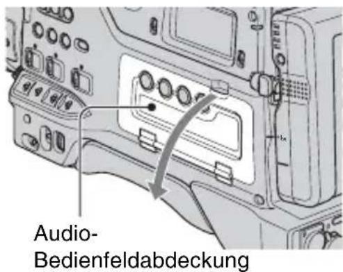 SONY HVR-S270E - Öffnen Sie die Audio-Bedienfeldabdeckung. - 1