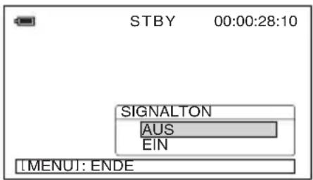 SONY HVR-S270E - Auswählen von Menüoptionen - 5