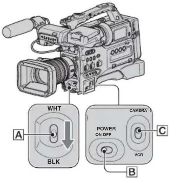 SONY HVR-S270E - Vornehmen des Schwarzabgleichs - 1