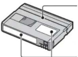 SONY HVR-S270E - ■ Anbringen von Aufklebern auf der Kassette - 1