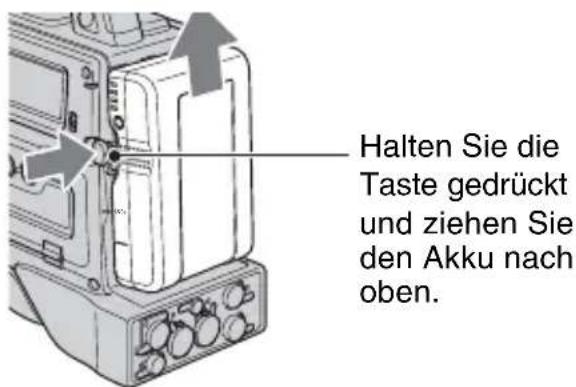 SONY HVR-S270E - So bringen Sie den Akku an - 3