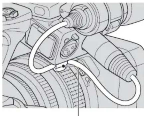 SONY DSR-PD175P - Anbringen eines gesondert erhältlichen Mikrofons - 2