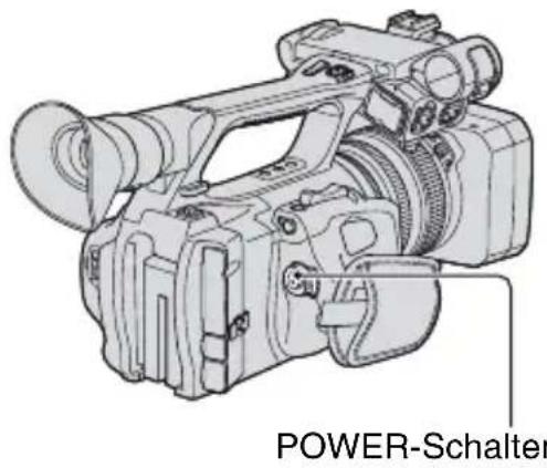 SONY DSR-PD175P - Schritt 4: Einschalten und richtiges Halten des Camcorders - 1