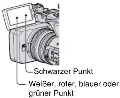 SONY DSR-PD175P - Hinweise zu den Menüoptionen, zum LCD-Bildschirmträger, zum Sucher und zum Objektiv - 1