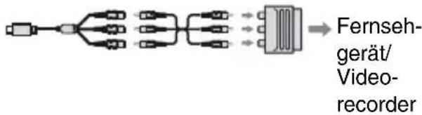 SONY DSR-PD175P - Wenn Ihr Fernsehgerät/Videorecorder über einen 21-poligen Adapter (EUROCONNECTOR) verfügt - 1