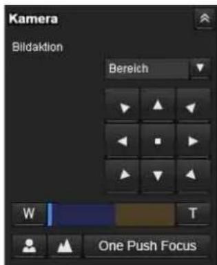 Kamera Bildaktion Bereich W T One Push Focus