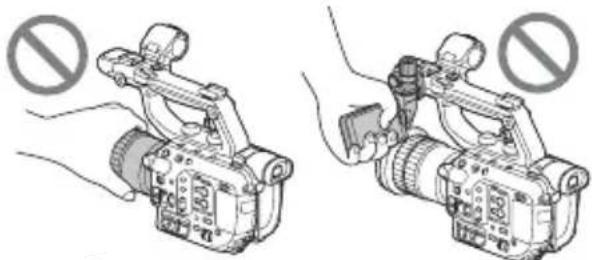 SONY PXW-FS5M2K - Sicherheitsmaßnahmen bei der Verwendung des Camcorders - 1