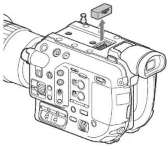 SONY PXW-FS5M2K - Anbringen des Griffs - 1