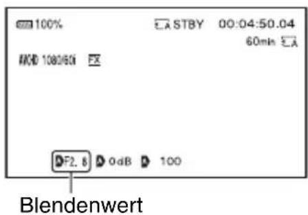 SONY PXW-FS5M2K - Drücken Sie die Taste IRIS E. - 1