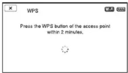 SONY PXW-FS5M2K - Registrieren eines Access Points mithilfe der WPS-Funktion - 1