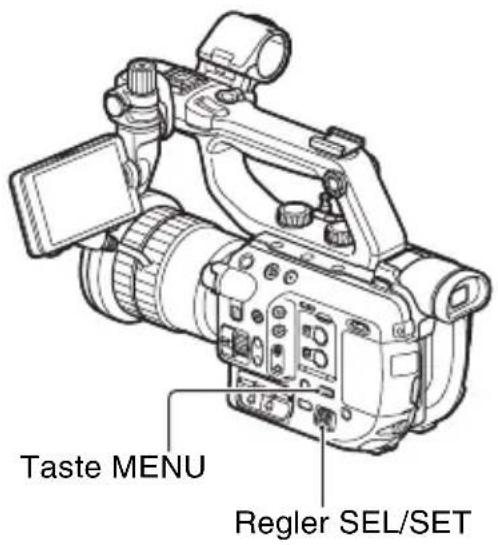 SONY PXW-FS5M2K - Auswählen von Menüoptionen - 1