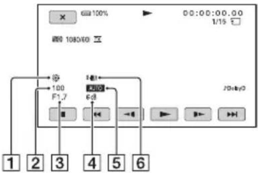 SONY PXW-FS5M2K - Wählen Sie während der Wiedergabe oder Pause (DISPLAY SET) → [DATA CODE] mithilfe des Reglers SEL/SET C aus, oder drücken Sie jene ASSIGN-Taste, der die Funktion DATA CODE zugewiesen wurde. - 1