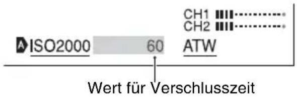 SONY PXW-FS5M2K - Drücken Sie den Mehrfachwähler B, um die Einstellung auszuwählen. - 1