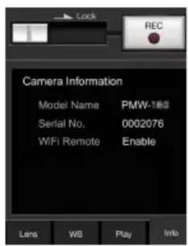 SONY PMW-300K1 - Wi-Fi Status - 2