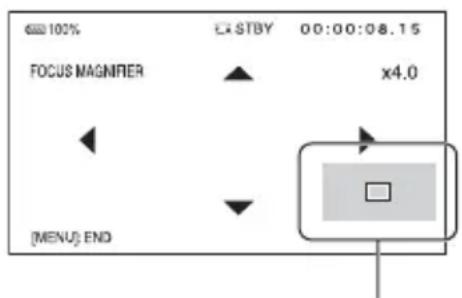 SONY PXW-Z90T - Drücken Sie die Taste ASSIGN4/FOCUS MAGNIFIER. - 1
