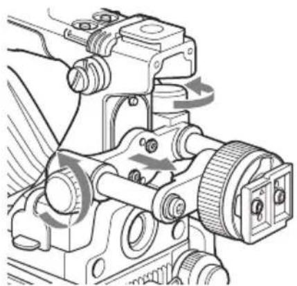SONY PDW-850 - Hochsetzen des Sucherschuhs - 1