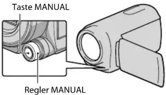 SONY HXR-MC50P - Manuelles Festlegen der Bildeinstellungen mit dem Regler MANUAL - 1