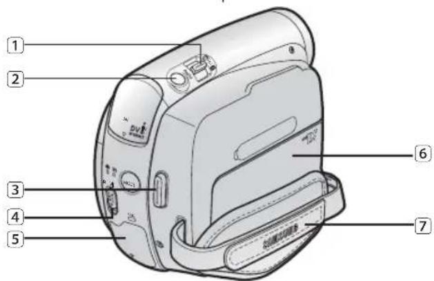 SAMSUNG VP-D391i - ANSICHT: VON OBEN UND VON RECHTS - 1