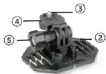 Talius SportCam 720P - HELMET MOUNTING SYSTEM - 2