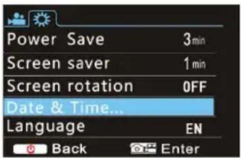 Talius SportCam 1080P - System mode menu setting - 1