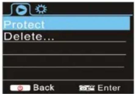 Talius SportCam 1080P - Playback mode menu - 1
