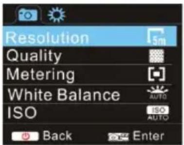 Talius SportCam 1080P - Menu display - 2