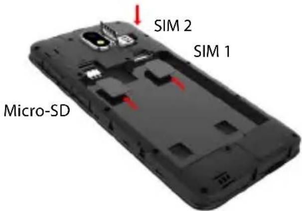 GIGASET GS80 - SIM- und SD-Karte einlegen - 2