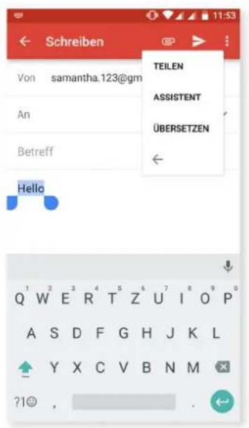 bq Aquaris U Lite - Textauswahl - 3
