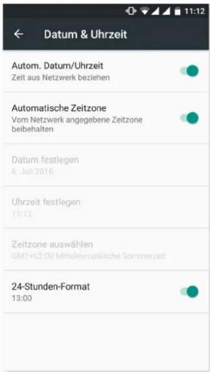 bq Aquaris U Lite - DATUM UND UHRZEIT - 1
