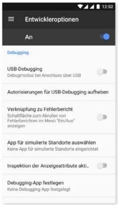 bq Aquaris V Plus - { } ENTWICKLEROPTIONEN - 2