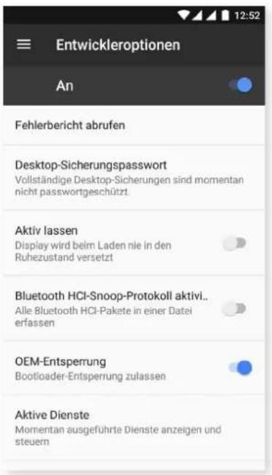 bq Aquaris V Plus - { } ENTWICKLEROPTIONEN - 1