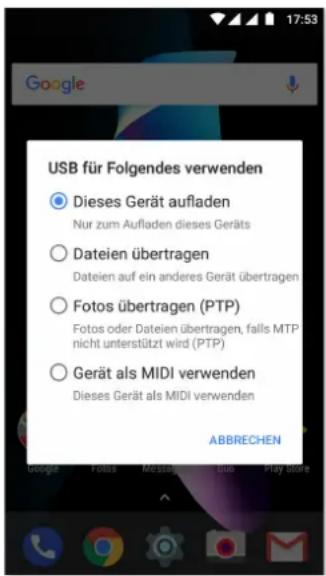 bq Aquaris V Plus - Laden des Geräts und Dateiübertragung - 5