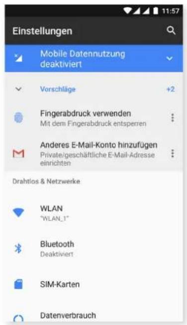 bq Aquaris V Plus - Einstellungen - 1