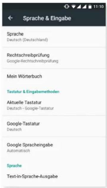 bq Aquaris U Plus - SPRACHE UND TEXTEINGABE - 1