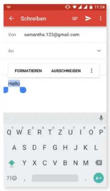 bq Aquaris U Plus - Textauswahl - 1