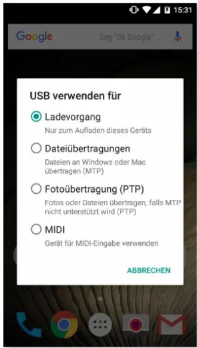 bq Aquaris U Plus - Laden des Geräts und Dateiübertragung - 6
