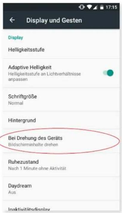 bq Aquaris U Plus - Displayausrichtung anpassen - 1