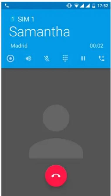 bq Aquaris U Plus - Optionen während eines Telefongesprächs - 8