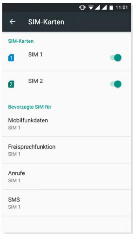 bq Aquaris U Plus - SIM-KARTEN - 1