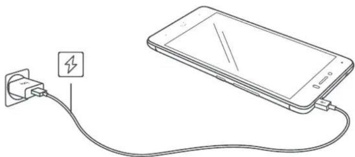 bq Aquaris U Plus - Laden des Geräts und Dateiübertragung - 1