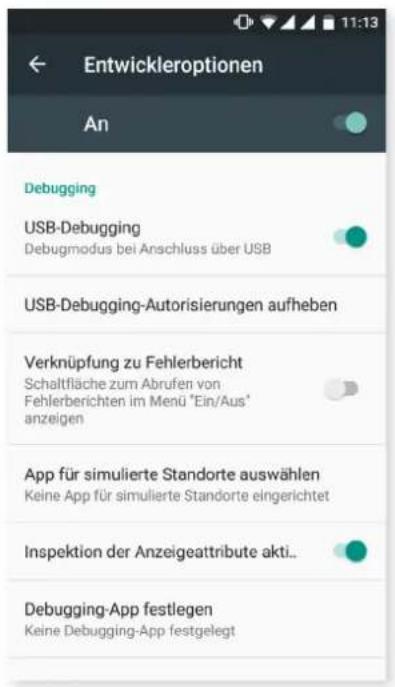 bq Aquaris U Plus - { } ENTWICKLEROPTIONEN - 2