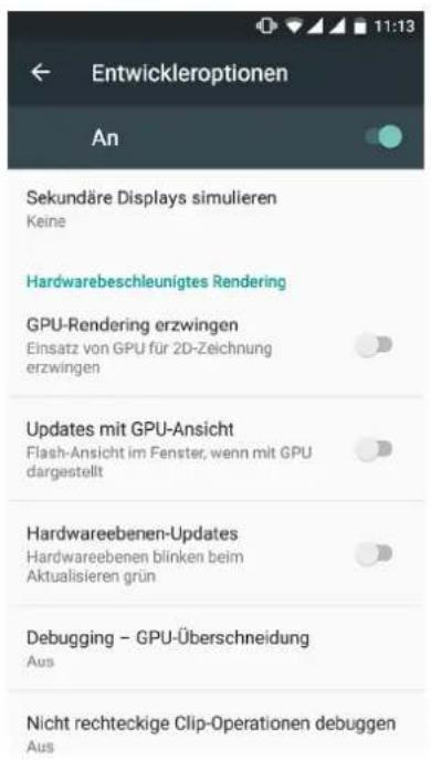 bq Aquaris U Plus - { } ENTWICKLEROPTIONEN - 3