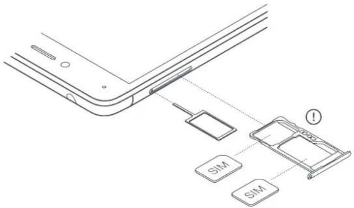 bq Aquaris U Plus - SIM-Karten einsetzen - 1