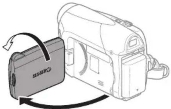 CANON MD120 - Drehen des LCD-Monitors - 2