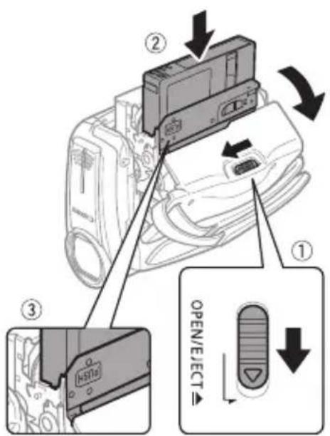 CANON MD120 - Einlegen und Herausnehmen eines Bands - 1