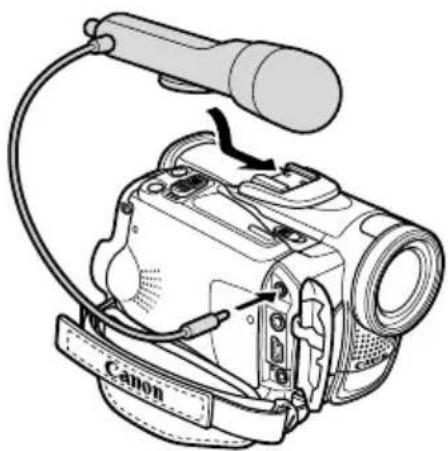 CANON MVX250i - MVX250j Aufnehmen mit einem externen Mikrofon - 1